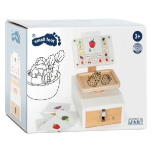 Verpakking van houten speelgoedweegschaal voor kinderen