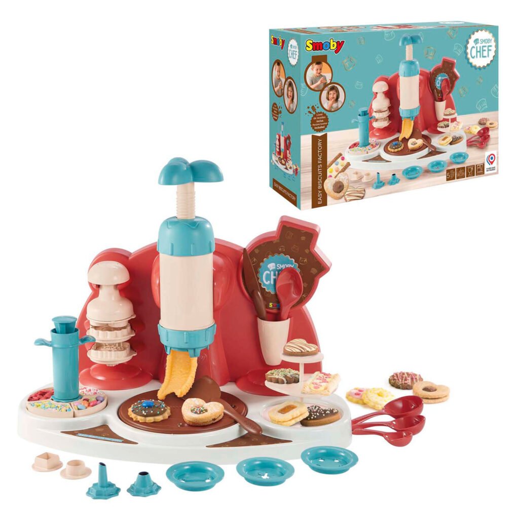 Smoby Chef koekjesfabriek speelgoedset met accessoires en koekjes Smoby Chef Koekjes Fabriek