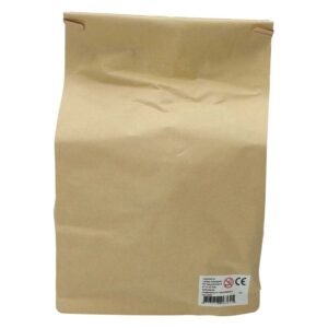 Speelgoed bakkerij zak van kraftpapier met speelgoed broodjes