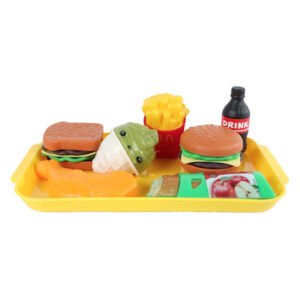 Speelgoed snackset met hamburger friet ijs en frisdrank