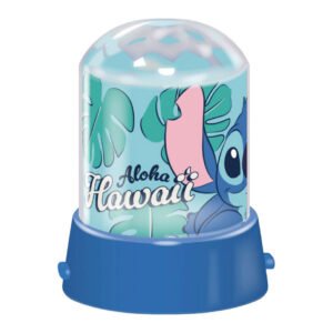 Blauwe Stitch projectielamp met Aloha Hawaii design en tropische bladeren
