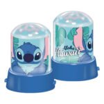 Projectielamp Stitch set van twee naast elkaar met blauwe basis en Aloha Hawaii design