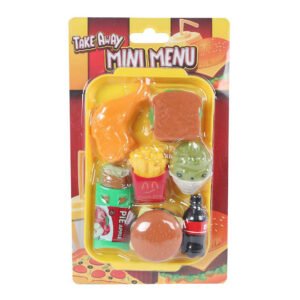 Take Away Mini Menu kinderspeelgoed met fastfood accessoires