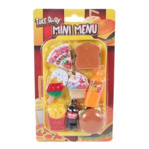 Take Away Mini Menu speelgoed eten in blisterverpakking