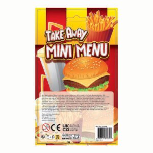 Take Away Mini Menu verpakking met speelgoed fastfood set