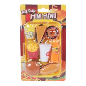 Take Away Mini Menu speelgoed set met pizza hotdog en burger