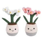 Set van pluche bloemen in vrolijke bloempot knuffels Take Me Home Plant Pluche Orchidee L