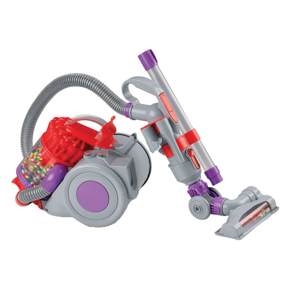 Casdon Dyson cilinderstofzuiger speelgoed zijaanzicht Casdon Dyson DC22 Speelgoed Stofzuiger