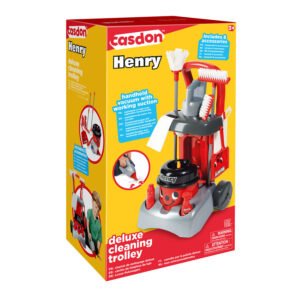 Verpakking Casdon Henry deluxe cleaning trolley speelgoed schoonmaakset voor kinderen 3+