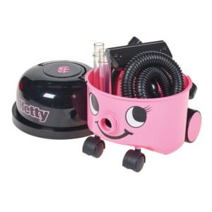 Hetty speelgoedstofzuiger open met accessoires opgeborgen