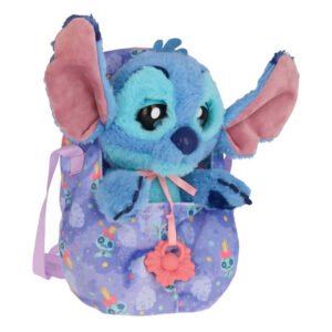 Disney Stitch interactieve knuffel in paarse draagtas