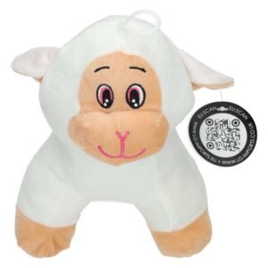 Witte pluchen schaap knuffel met vriendelijke uitstraling Pluche Knuffel Boerderijdieren - Schaap