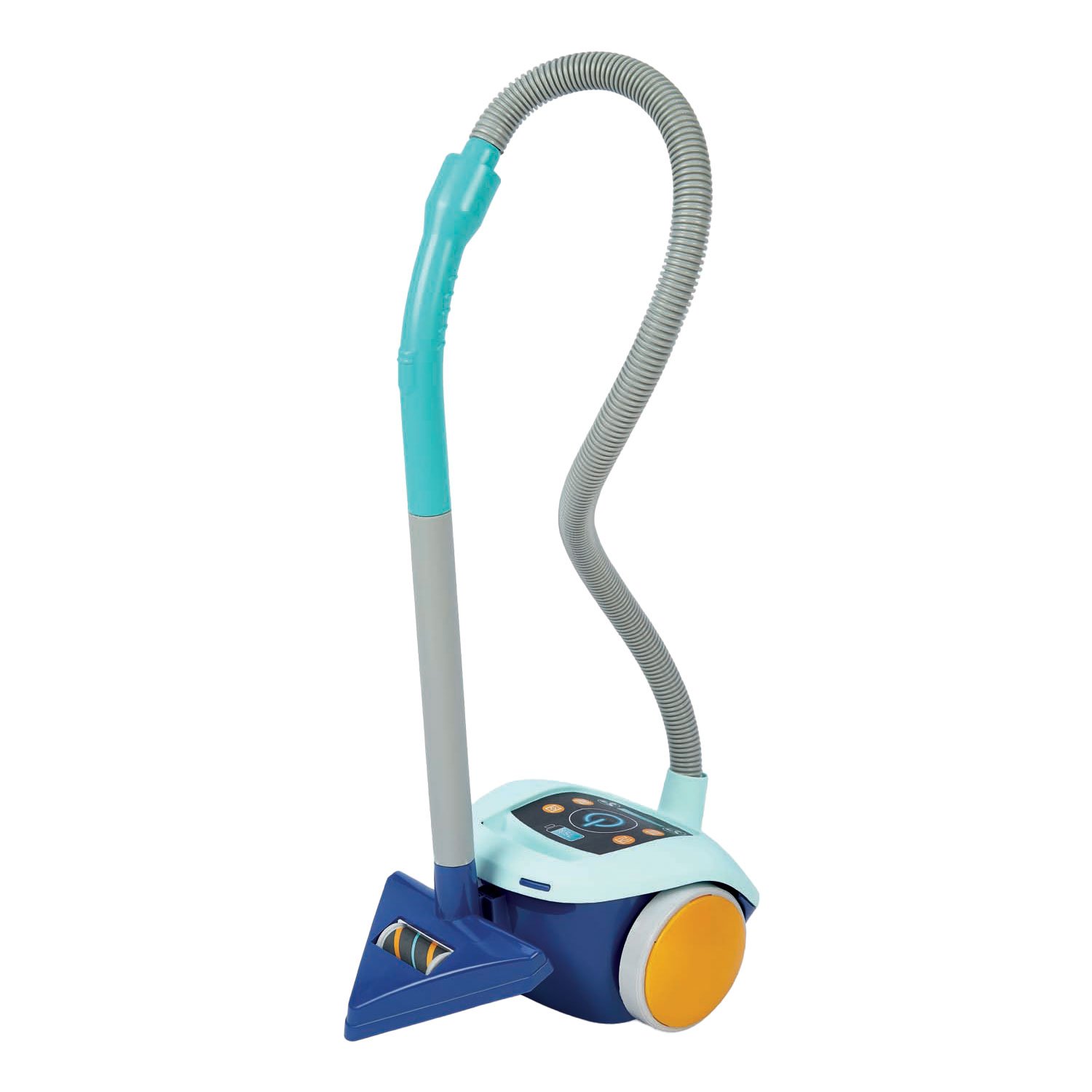 ecoiffier-blauwe-speelgoedstofzuiger-kinderen-productfoto Blauwe speelgoedstofzuiger voor kinderen op witte achtergrond Ecoiffier Clean Home Speelgoed Stofzuiger Blauw