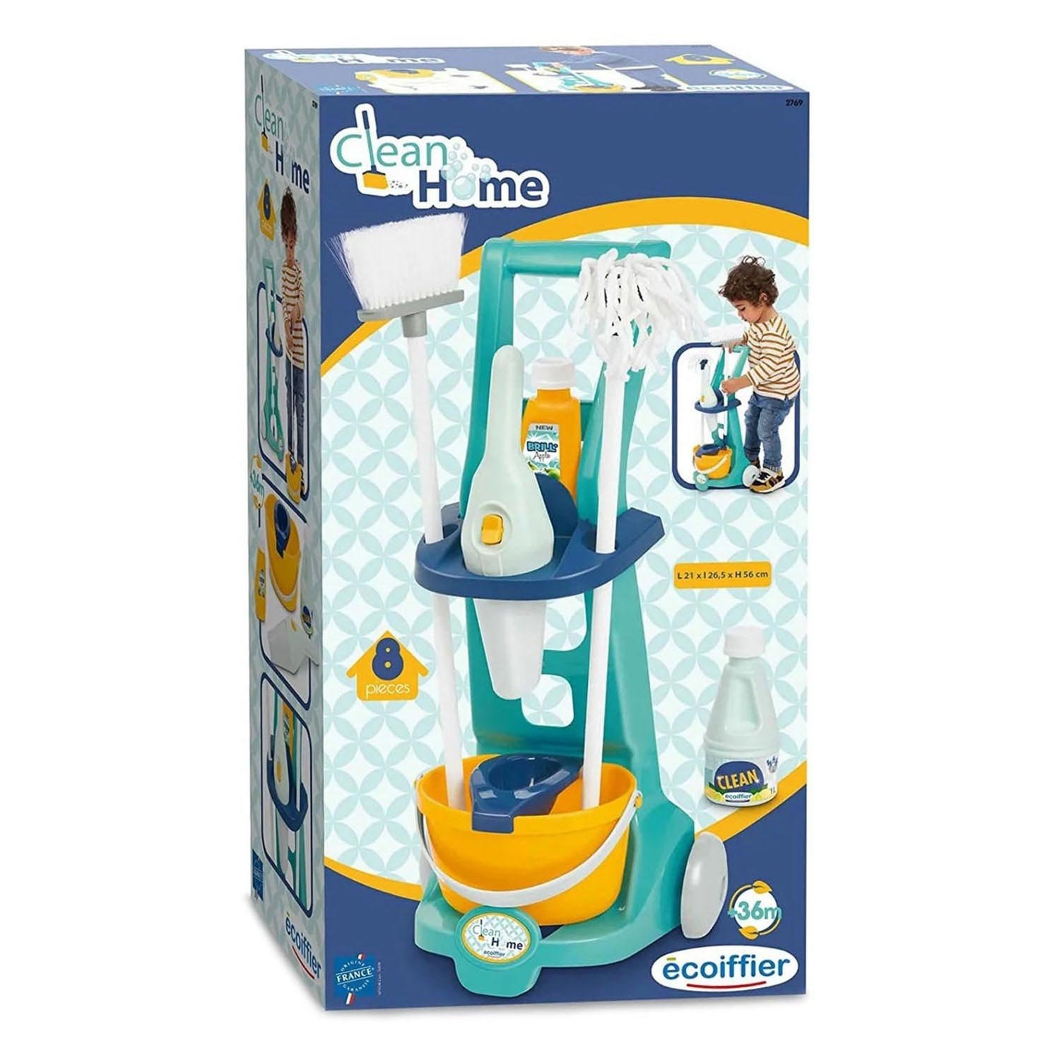 ecoiffier-clean-home-schoonmaak-speelgoed-verpakking-kind ecoiffier-clean-home-schoonmaak-speelgoed-verpakking-kind Ecoiffier Clean Home Schoonmaak Trolley