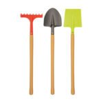 Tuinset met hark, schep en spade met houten steel Ecoiffier Tuingereedschap met Houten Steel