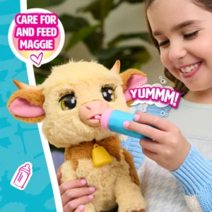 FurReal Maggie The Feed And Follow Cow Interactieve Knuffel 28cm - Afbeelding 3