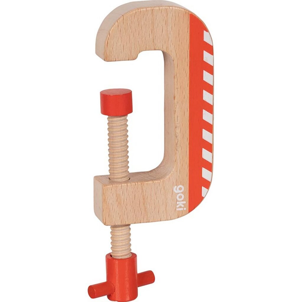 Goki houten schroefklem voor kinder gereedschap