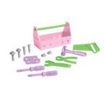 Green Toys gereedschapskist met speelgoedgereedschap van gerecycled kunststof Green Toys Gereedschapskist Roze