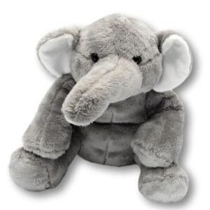Grijze Knuffel Olifant XL van zacht pluche materiaal