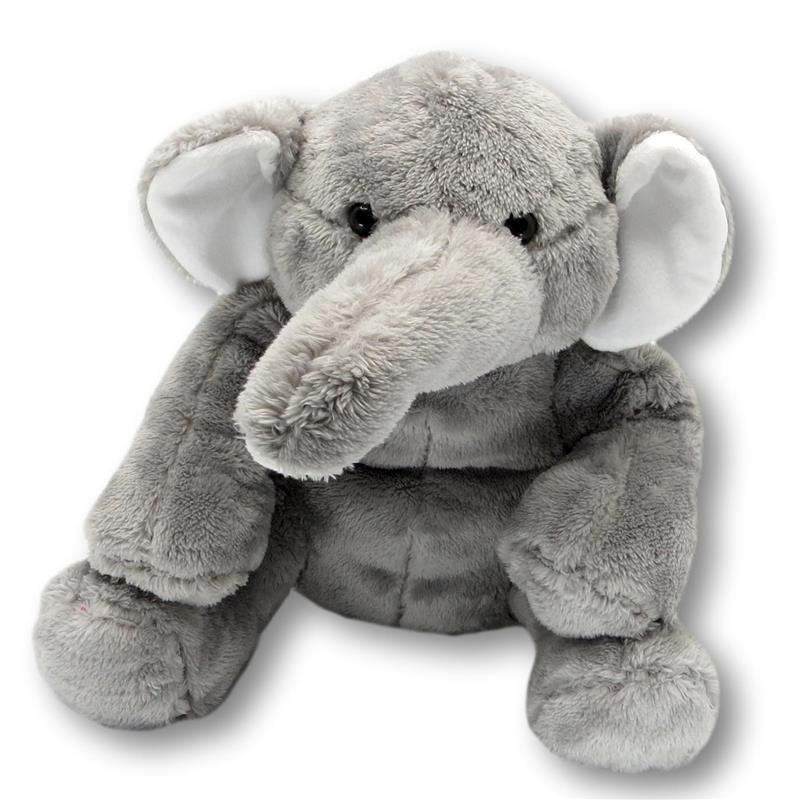 grijze-knuffel-olifant-pluche-speelgoed Grijze Knuffel Olifant XL van zacht pluche materiaal