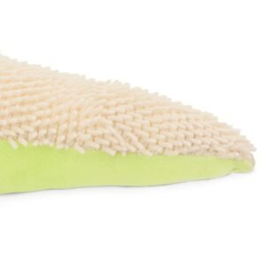 Groene knuffelzeester met zachte microvezel onderzijde
