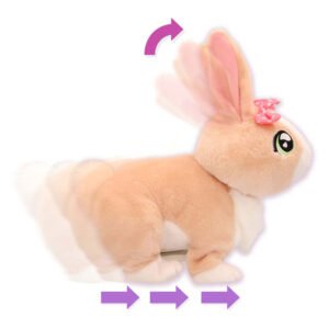 Interactief knuffelkonijn toont beweging van oren en pootjes