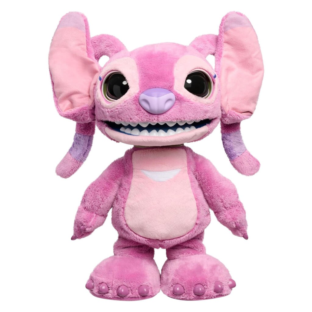 Roze Stitch Ultimate Angel interactieve knuffel met grote oren
