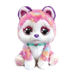 Kleurrijke VTech Maxime Mijn Interactieve Puppy knuffelhond met paarse neus
