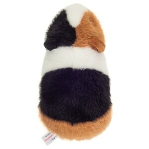 Knuffel cavia 3-kleurig met zachte pluche vacht achteraanzicht