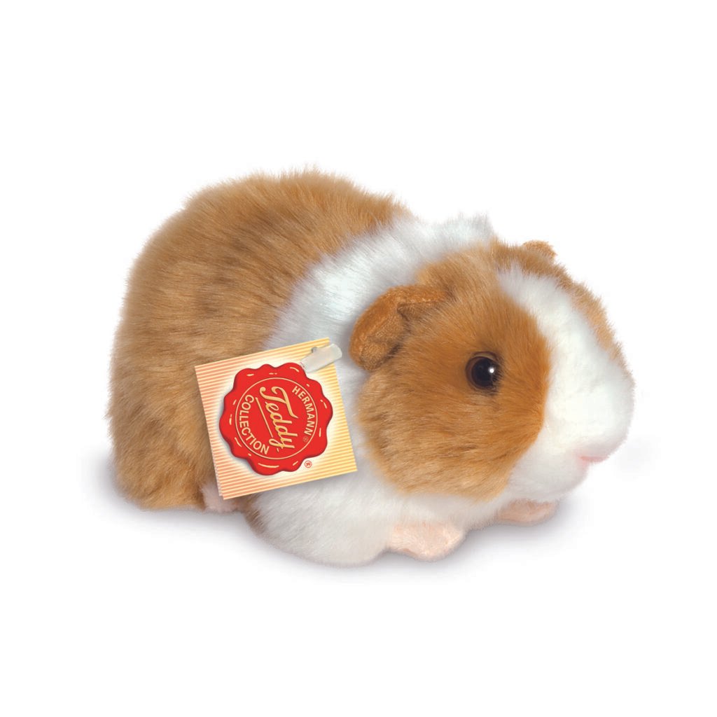 Knuffel Cavia Goud/Wit Pluche met realistische details