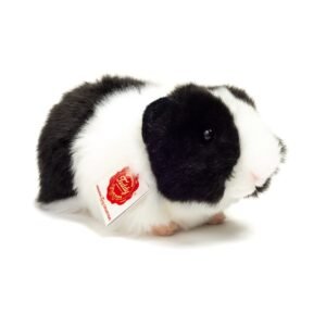 Realistische Knuffel Cavia Zwart/Wit van pluche