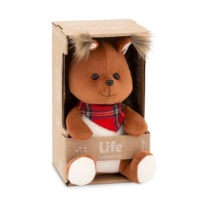 Pluche eekhoorn in kartonnen cadeauverpakking met Life Collection doos