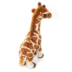 Knuffel giraf staand met zachte vacht en realistische details
