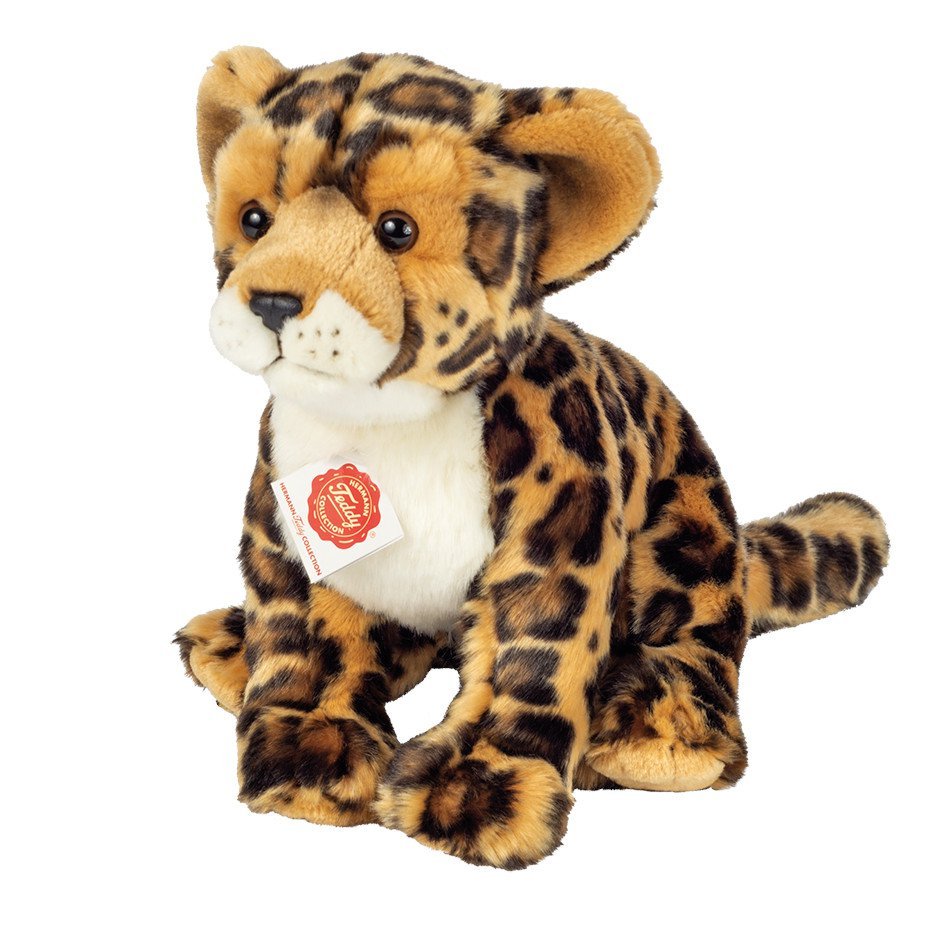 Pluche Knuffel Luipaard Zittend met natuurgetrouwe details en zachte vacht