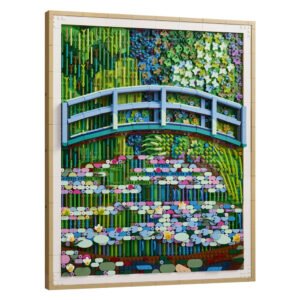 LEGO Art Monet waterlelies wanddecoratie met blauwe brug