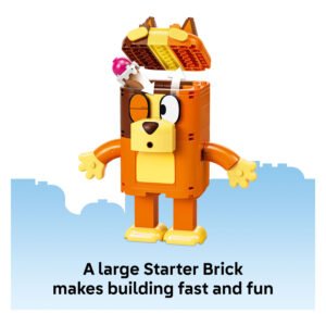 LEGO Bluey bouwfiguur met opbergvak en grote Starter Brick