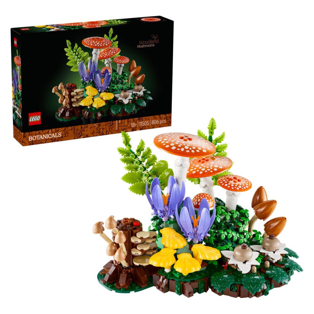 LEGO Botanicals 11505 bospaddenstoelen set met doos en gebouwd model
