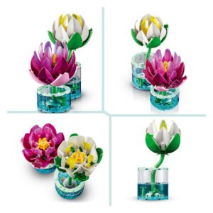 LEGO Botanicals Waterlelies vanuit verschillende hoeken