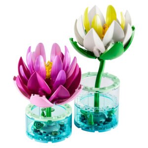 LEGO Botanicals Waterlelies met roze en witte bloem