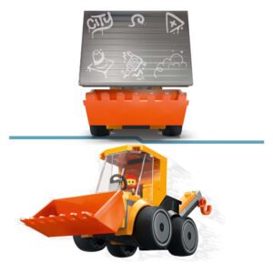 LEGO City Bouwlader 60483 met beweegbare laadbak en graffitiwand