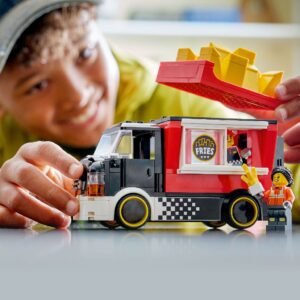 Lego City friettruck met spelend kind