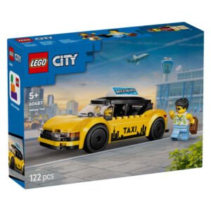 LEGO City gele taxi doos voorkant 122 stukjes