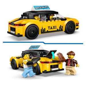 LEGO City taxi met open functies en minifiguren