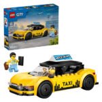 LEGO City 60487 gele taxi met minifiguur en doos