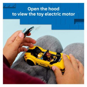 Open motorkap van LEGO City taxi