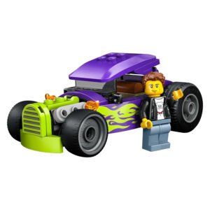 LEGO City Hot Rod paarse raceauto met bestuurder