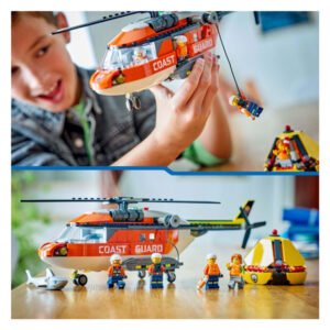 LEGO City kustwacht helikopter speelset met reddingsactie