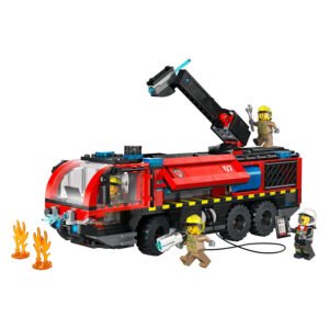 LEGO City luchthaven brandweertruck speelset met brandweerlieden