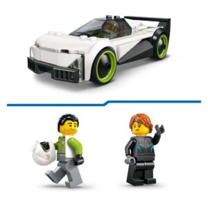 LEGO City sportauto en minifiguren van de straalvliegtuig speelset