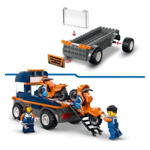 LEGO City motortransportwagen met bouwinstructie